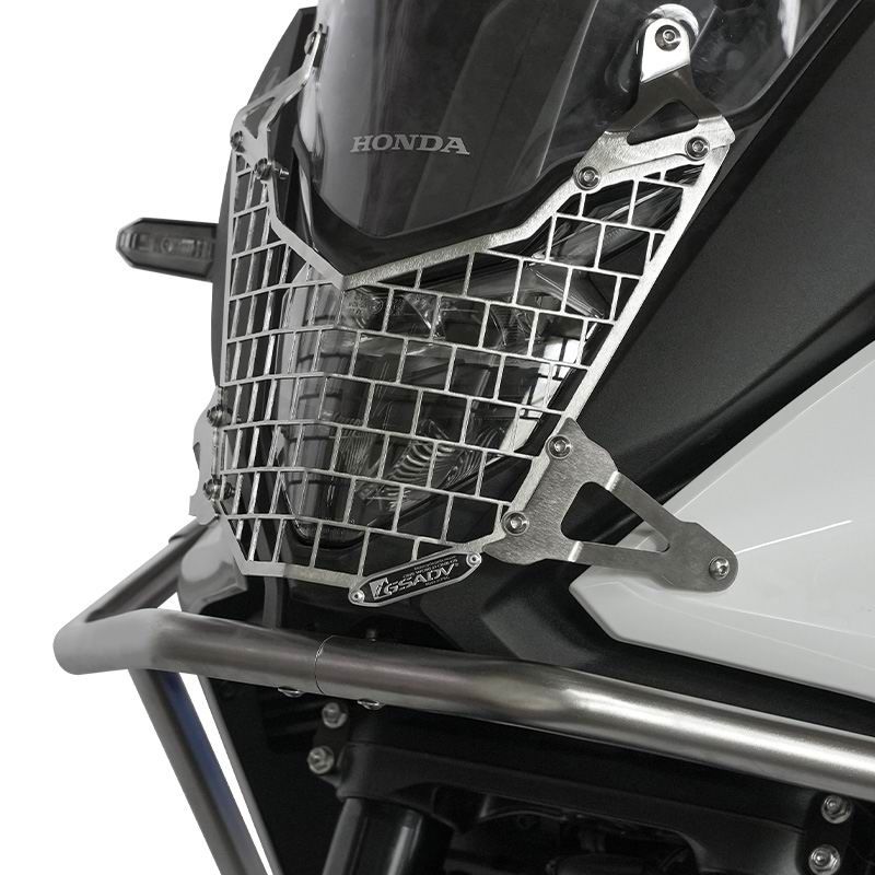 Headlight guard mesh - silver