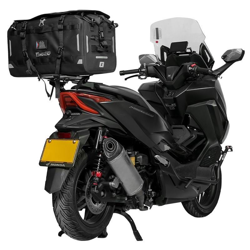 CNC stainless steel foot guard bar - Hardcore soft armor tail bag