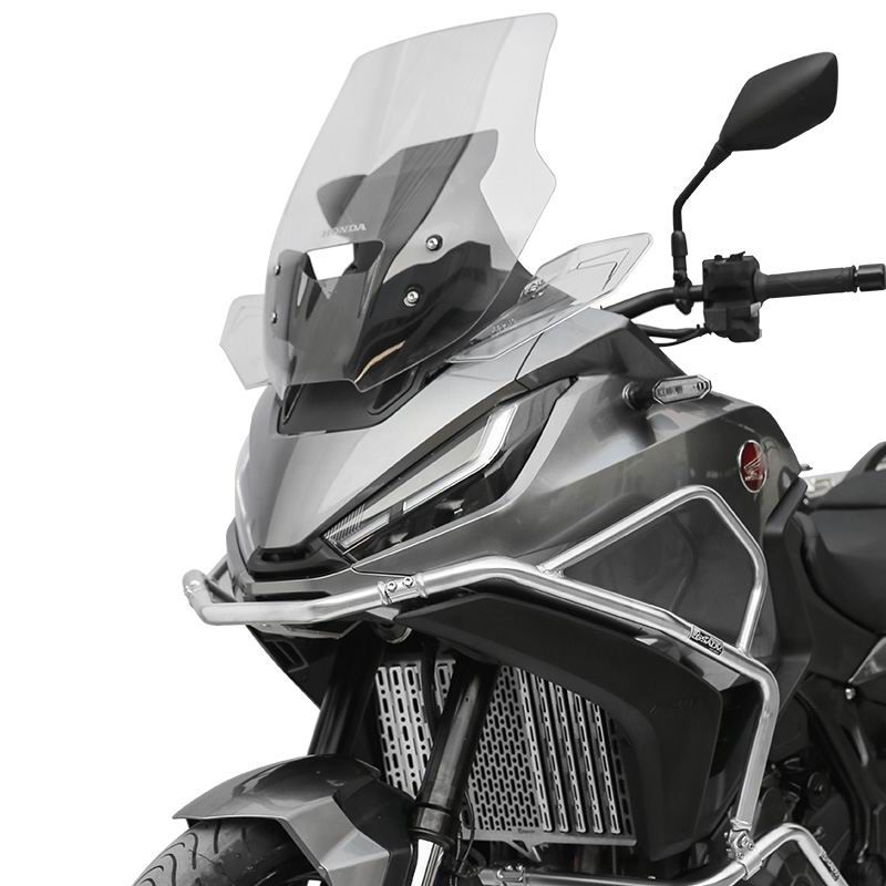 Stainless steel upper guard bar - silver