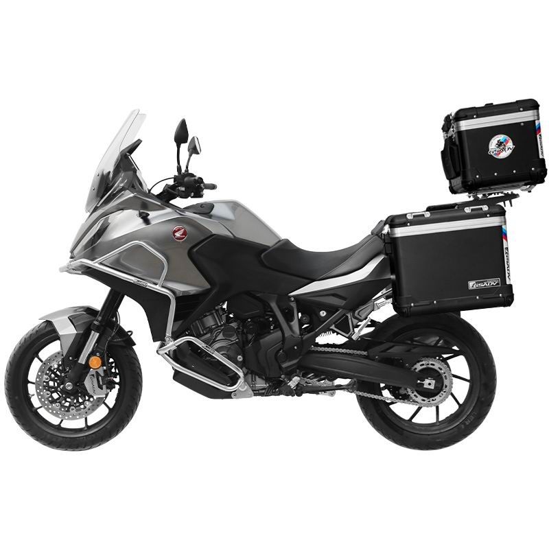 Stainless steel upper and lower guard bars - silver -zingpro aluminum-magnesium alloy three-box - black