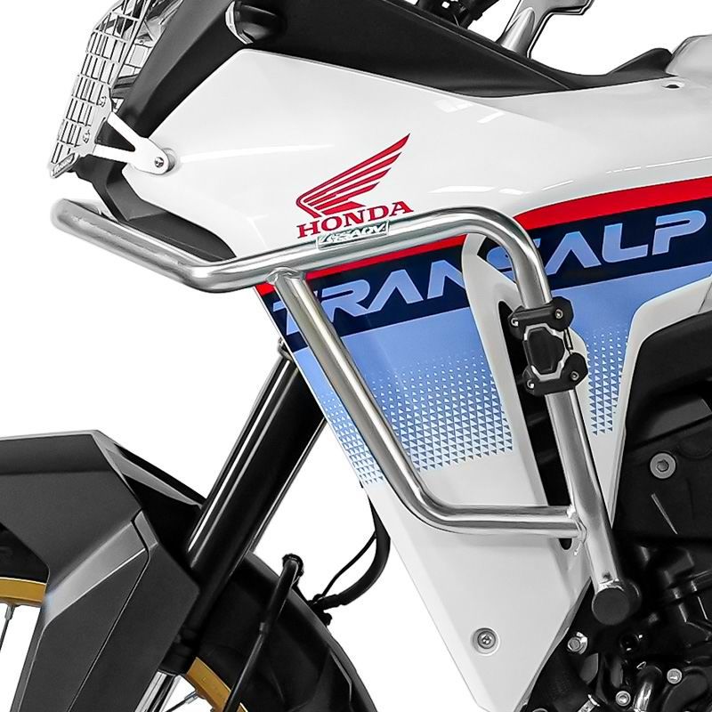 Stainless steel upper guard bar - silver