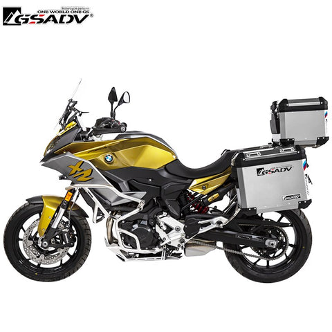 For BMW F900XR Tail Box Aluminum Side Box Rear Motorcycle Trunk Waterproof Steel Rack