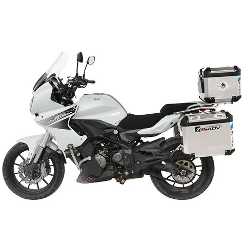 For Benelli BJ300GS-A Rear Motorcycle Trunk Aluminum Side box Tail Box Storage Case Waterproof