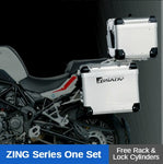 For Benelli TRK502 Top Case Motorcycle Aluminum Side Boxes Rear Box Suitcase Waterproof Steel Rack