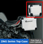 For Benelli TRK502 Top Case Motorcycle Aluminum Side Boxes Rear Box Suitcase Waterproof Steel Rack