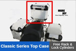 For Benelli TRK502 Top Case Motorcycle Aluminum Side Boxes Rear Box Suitcase Waterproof Steel Rack