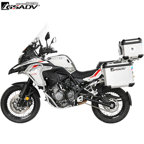 For Benelli TRK502X Aluminum Side box Motorcycle Top Box Storage Case Suitcase Steel Bracket