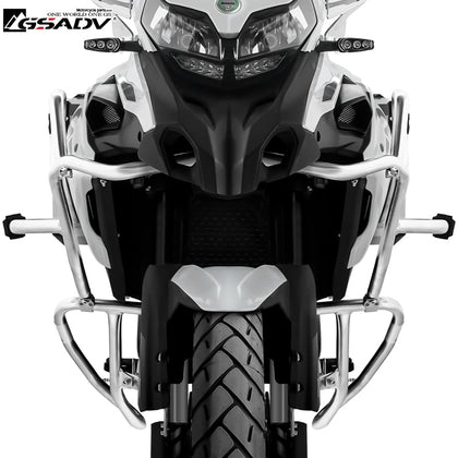 For Benelli TRK502X Motorcycle Engine Guard Crash Bar Protection Upper Lower Steel Tank Bumper