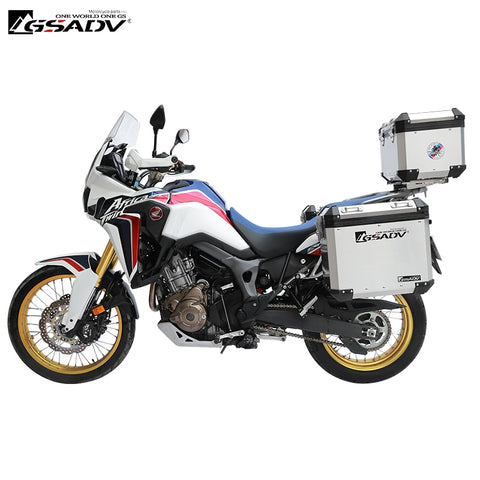 For Honda CRF1000L ADV Motorcycle Trunk Tail Box Aluminum Side Case Storage Cases Luggage Boxes