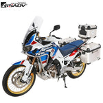 For Honda CRF1000L Aluminum Top Box Motorcycle Luggage Box Side Case Suitcase Steel Rack