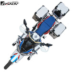 For Honda CRF1000L Aluminum Top Box Motorcycle Luggage Box Side Case Suitcase Steel Rack