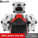 For Honda X-ADV750 Aluminum Top Case Motorcycle Luggage Box Side Case Rear Box Steel Rack