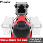 For Honda X-ADV750 Aluminum Top Case Motorcycle Luggage Box Side Case Rear Box Steel Rack