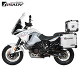 For KTM 1290ADV 1290R Rear Motorcycle Trunk Top Case Aluminum Side Boxes Storage Case Steel Bracket