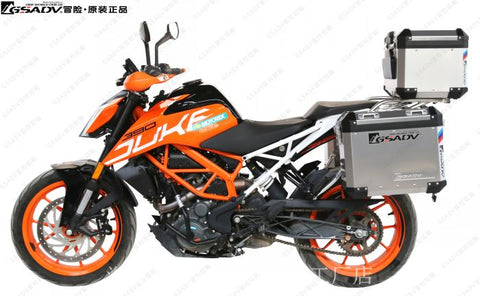 For KTM 390DUKE Aluminum Top Case Side Boxes Motorcycle Luggage Box Storage Case Steel Rack