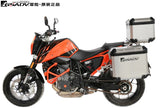 For KTM 690DUKE Rear Motorcycle Trunk Tail Box Aluminum Side Box Suitcase Waterproof Steel Bracket