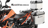 For KTM 690DUKE Rear Motorcycle Trunk Tail Box Aluminum Side Box Suitcase Waterproof Steel Bracket