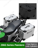 For Kawasaki Versys X300 Rear Motorcycle Trunk Aluminum Top Case Side Boxes Waterproof