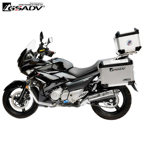 For Suzuki GW250F GW250S Side Box Rear Motorcycle Trunk Aluminum Box Storage Case Steel Rack