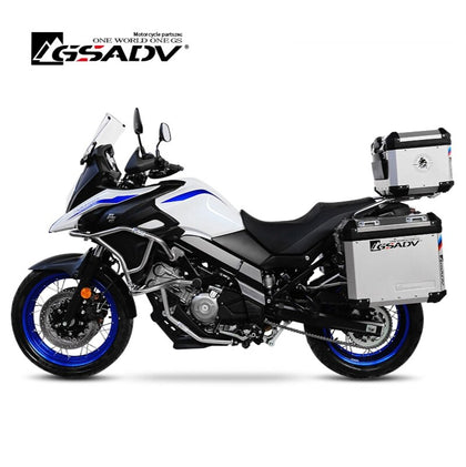 For Suzuki V-Strom DL650 Motorcycle Trunk Tail Box Pannier Aluminum Box Storage Case Waterproof